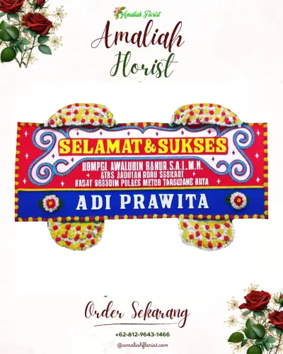 Karangan Bunga Ucapan Selamat di Sidoluhur
